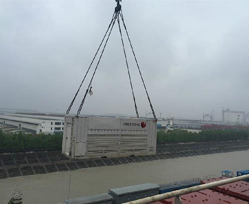 高压负载测试设备在江南长兴造船基地